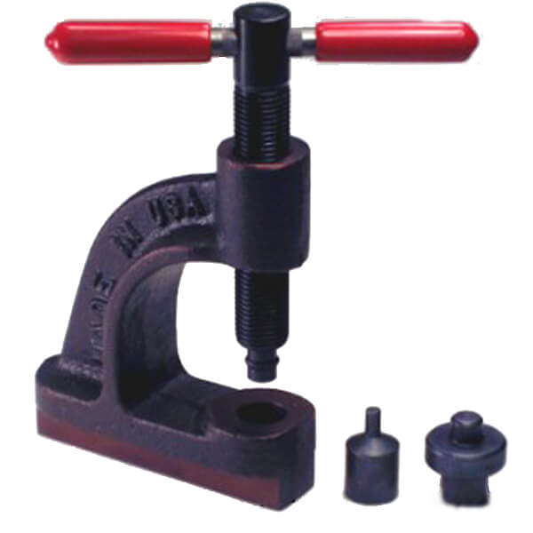 Model T Riveting tool for brake linings with bench mount anvil, 2566RVTL