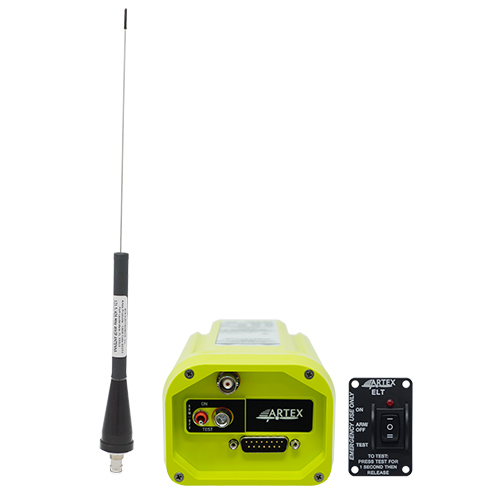 Artex ELT 345 GPS / 406 / 121.5 Compact Kit With 15 Inch Whip Antenna - FAA  TSO