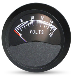 Swift Gauge 2 Inch Round Voltmeter 6-16V | Aircraft Spruce