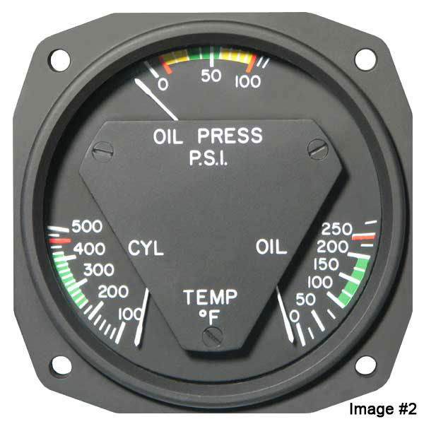 RC ALLEN OIL PRESSURE / TEMP / CHT GAUGE Aircraft Spruce