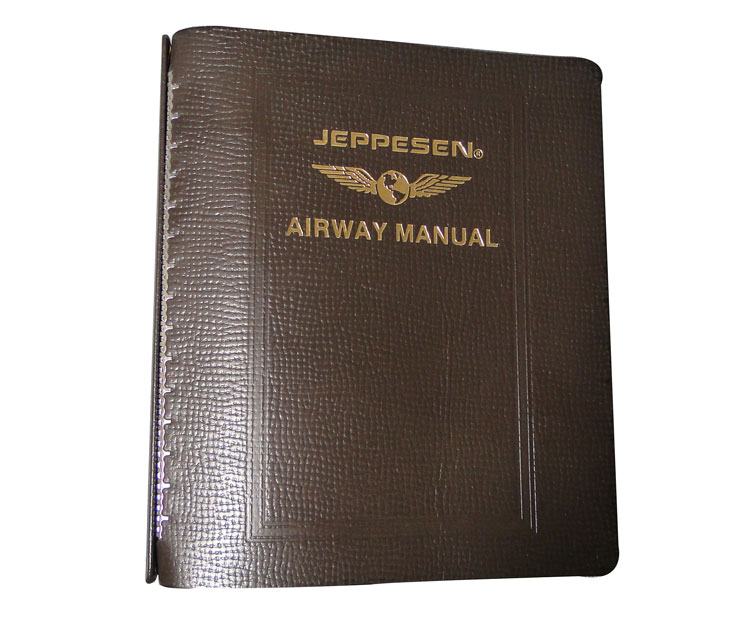 Jeppesen Premium Leather Binder - 2 Inch | Aircraft Spruce