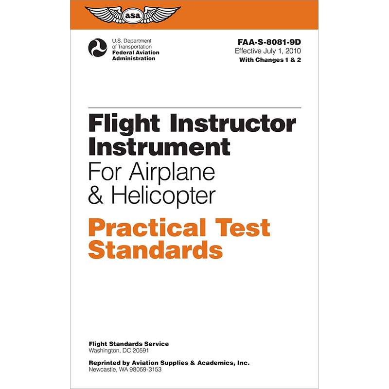 ASA Practical Test Standards: CFI - Instrument | Aircraft Spruce