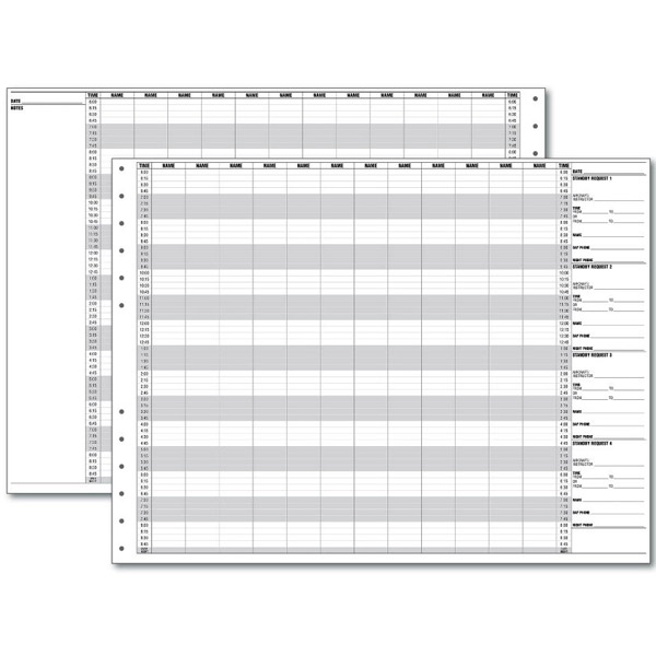 ASA Flight Schedule Refill Pack Aircraft Spruce