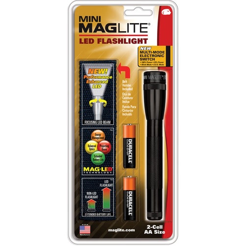 Maglite LED Flashlight 2Cell AA Holster | Aircraft
