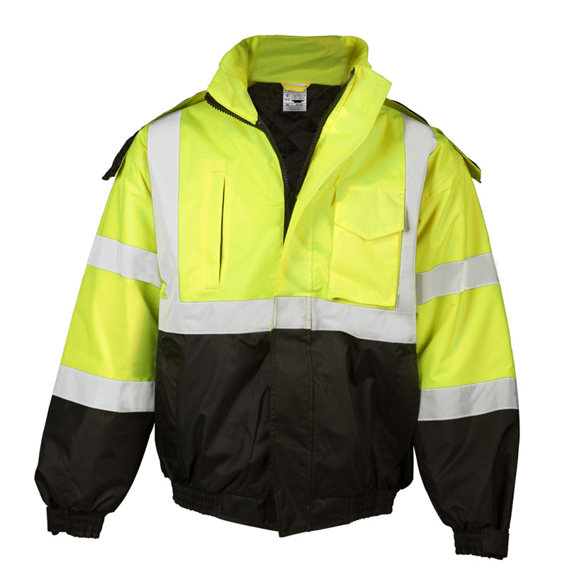 Highly Visible Yellow Bomber Jacket