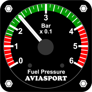 Rotax 912 Im-567 2-1/4 Inch Fuel Pressure 0-6 Bar Kit | Aircraft Spruce