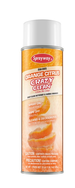 Sprayway 985 19 oz. White Orange Citrus Crazy Clean 