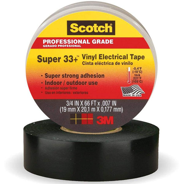 3M SUPER 33 BLACK VINYL ELECTRICAL TAPE | Aircraft Spruce