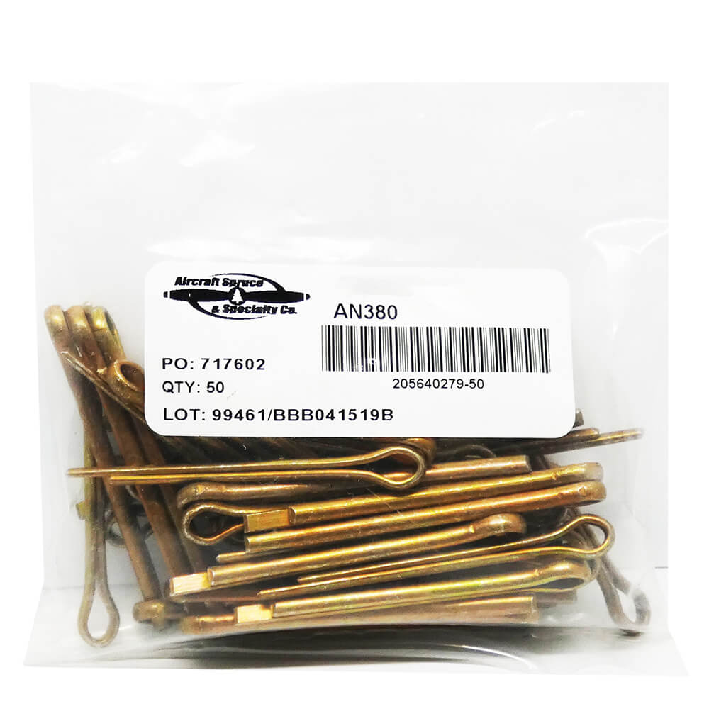 Cotter Pin An380 4 6 Cad Ms24665 357 Pack Of 50 Aircraft Spruce 